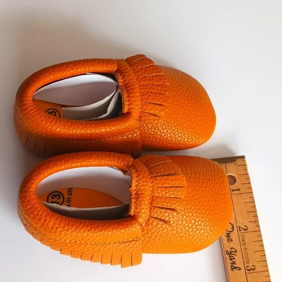 New baby boy moccasin size 13| baby moccasin shoes - Picture 4 of 5